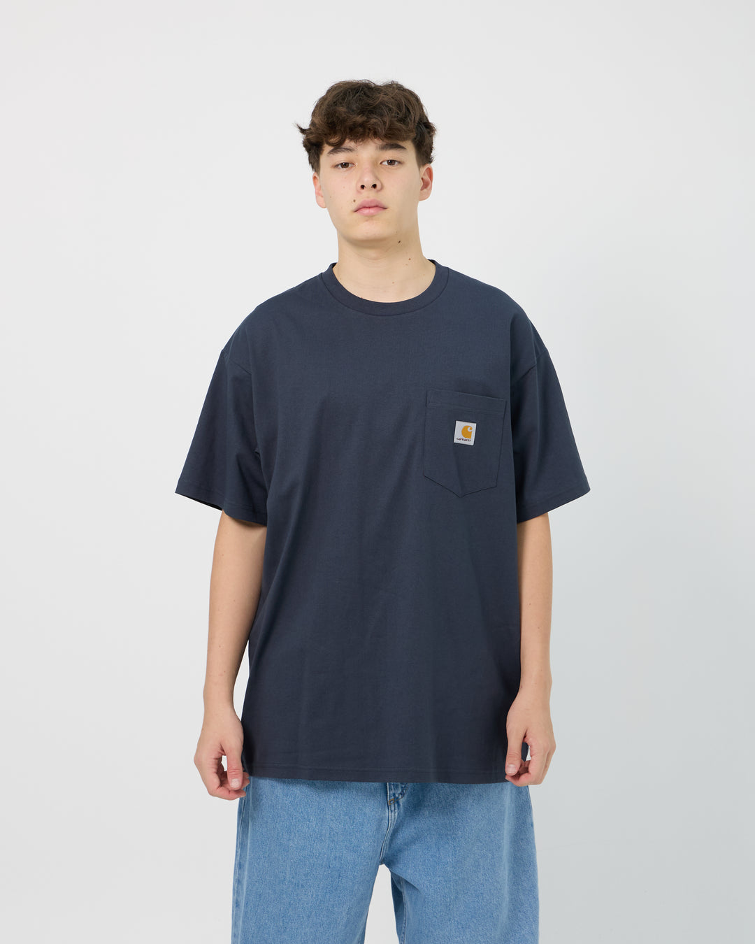 Pocket Loose Tee | Navy