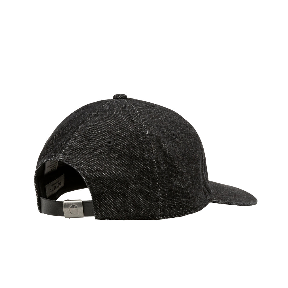 Rider 6 Panel Cap | Black (stone washed)