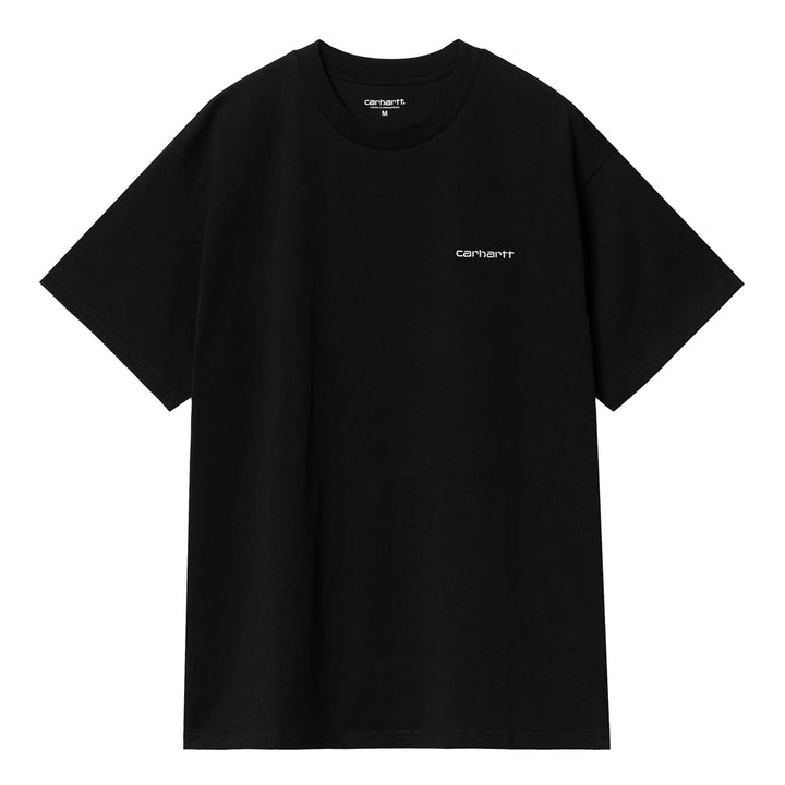 Script Embroidery Tee | Black