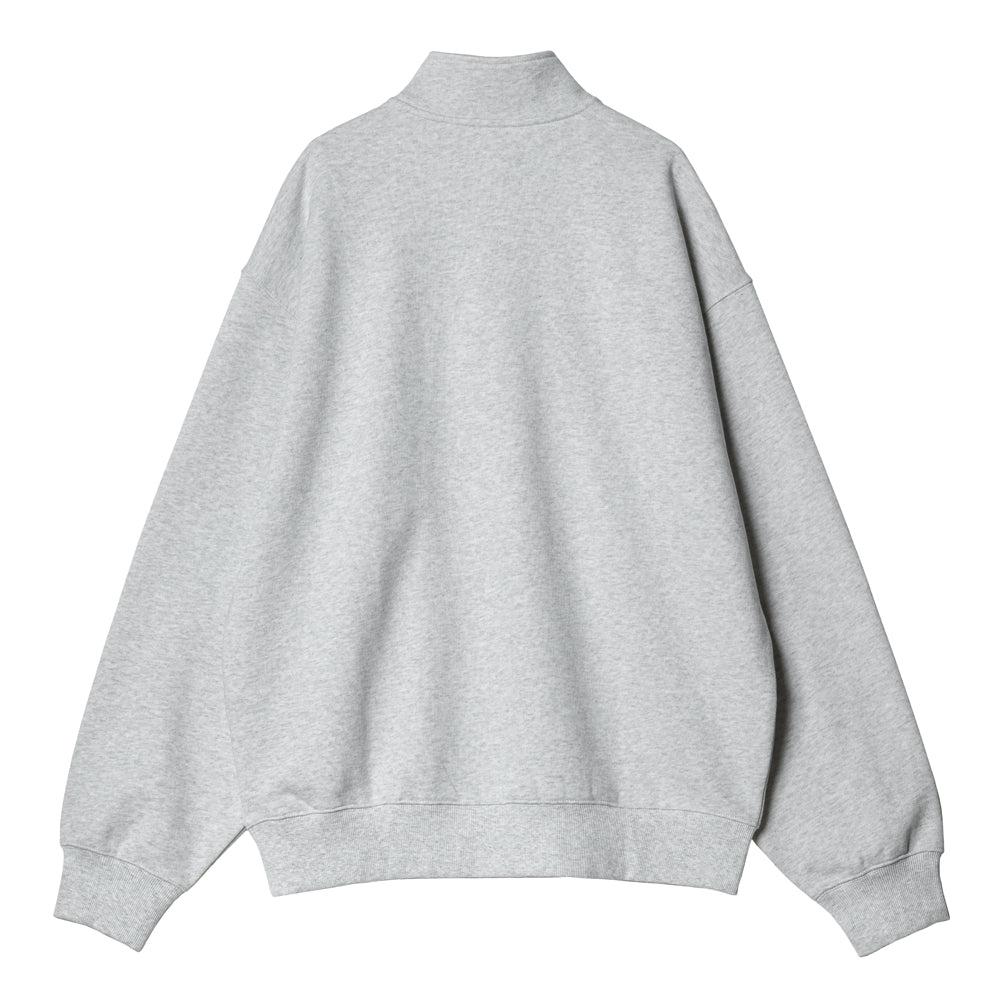 Carhartt WIP Script Half Zip Sweatshirt | Ash Heather