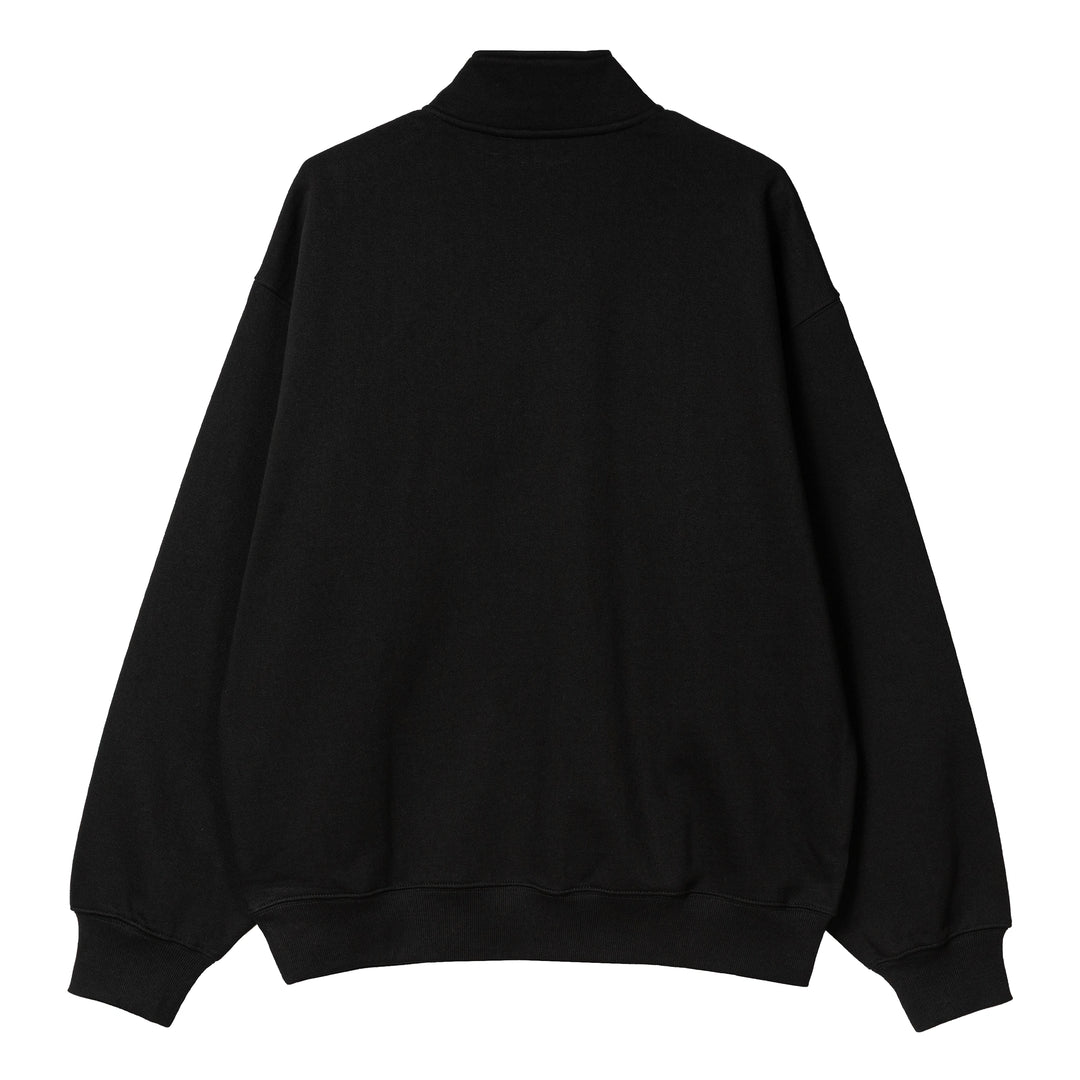 Script Half Zip Sweatshirt | Black White