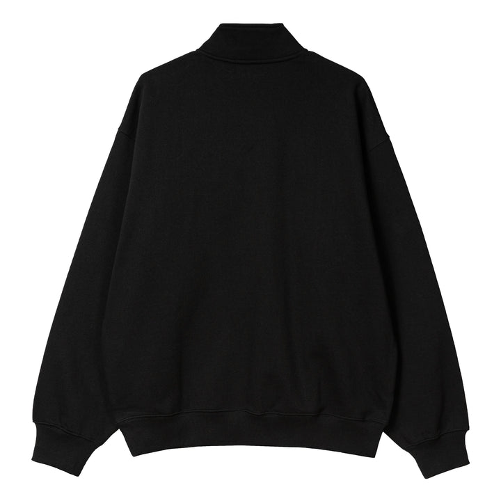 Script Half Zip Sweatshirt | Black White