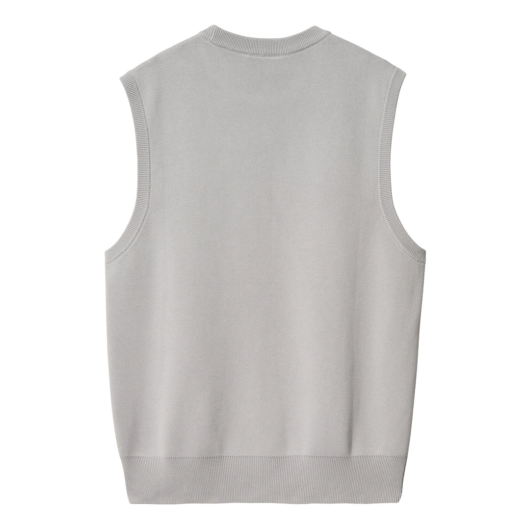 Script Vest Sweater | Basalt