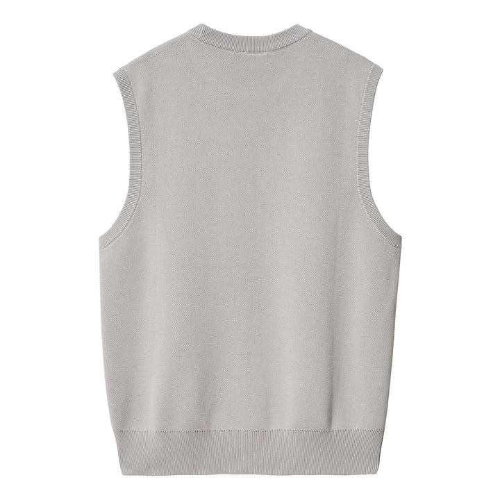 Script Vest Sweater | Basalt