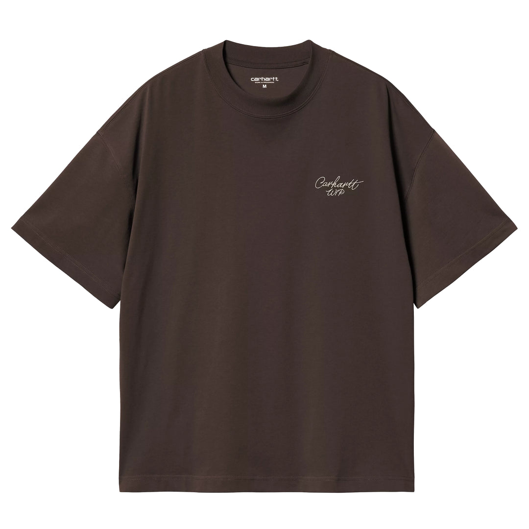 Signature Script Tee | Tobacco