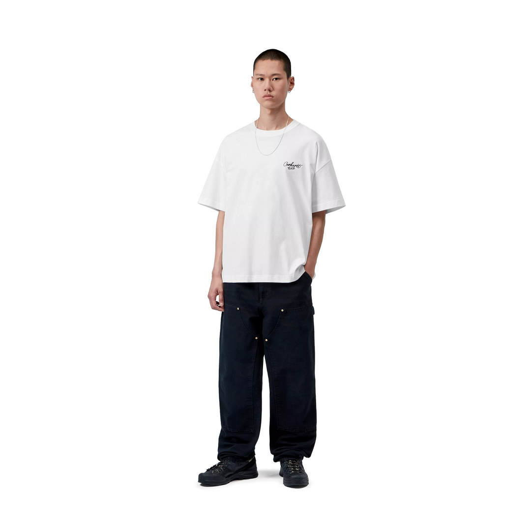 Signature Script Tee | White