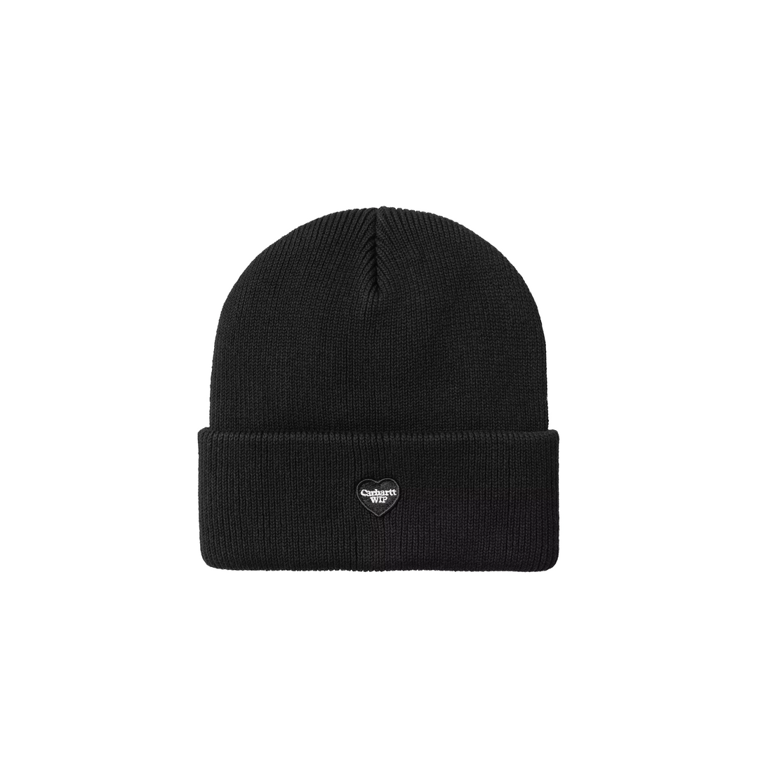 Small Heart Beanie | Black