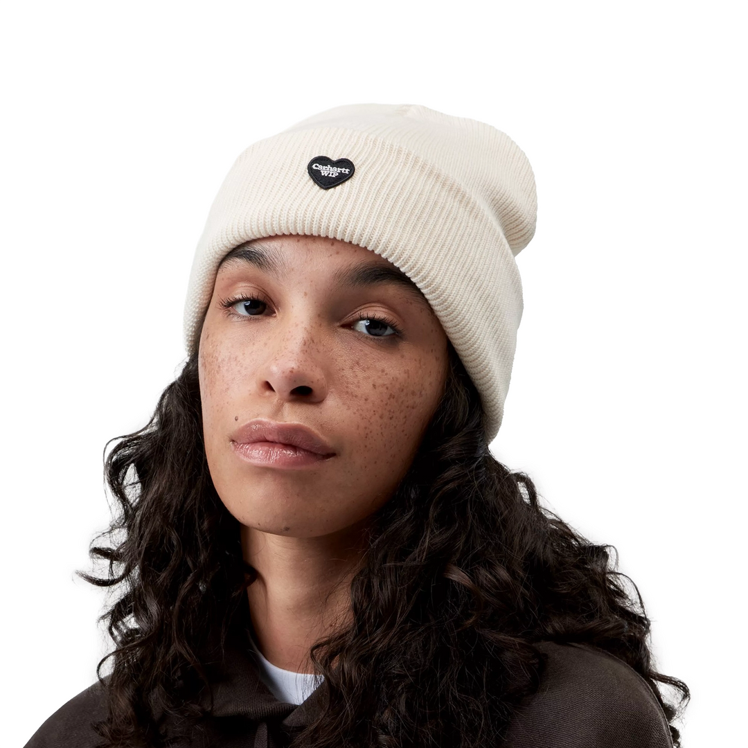 Small Heart Beanie | Natural