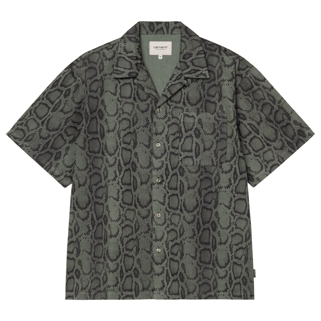 Snake Camo Shirt | Leaf (Garment dyed)