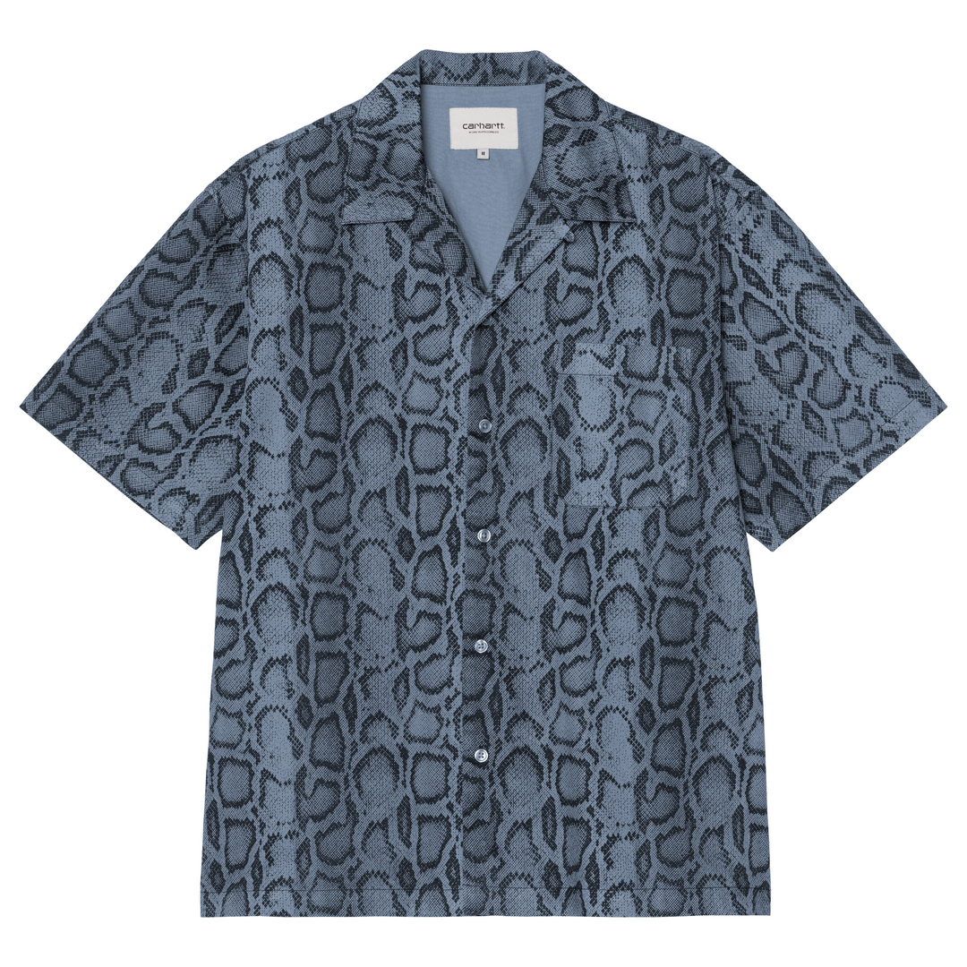 Snake Camo Shirt | Velvet Blue