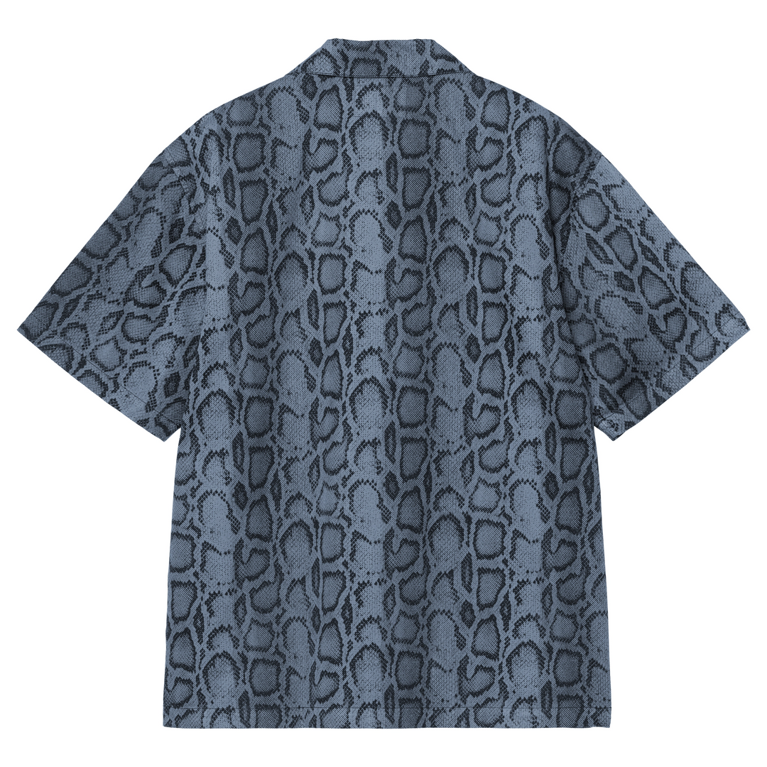 Snake Camo Shirt | Velvet Blue