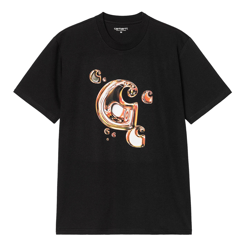 Solar Chrome C-Logo Tee | Black