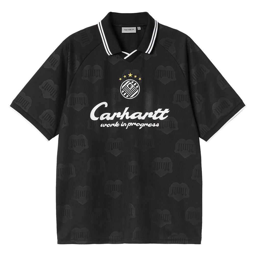 Terrace Football Tee | Heart Train Jacquard Black