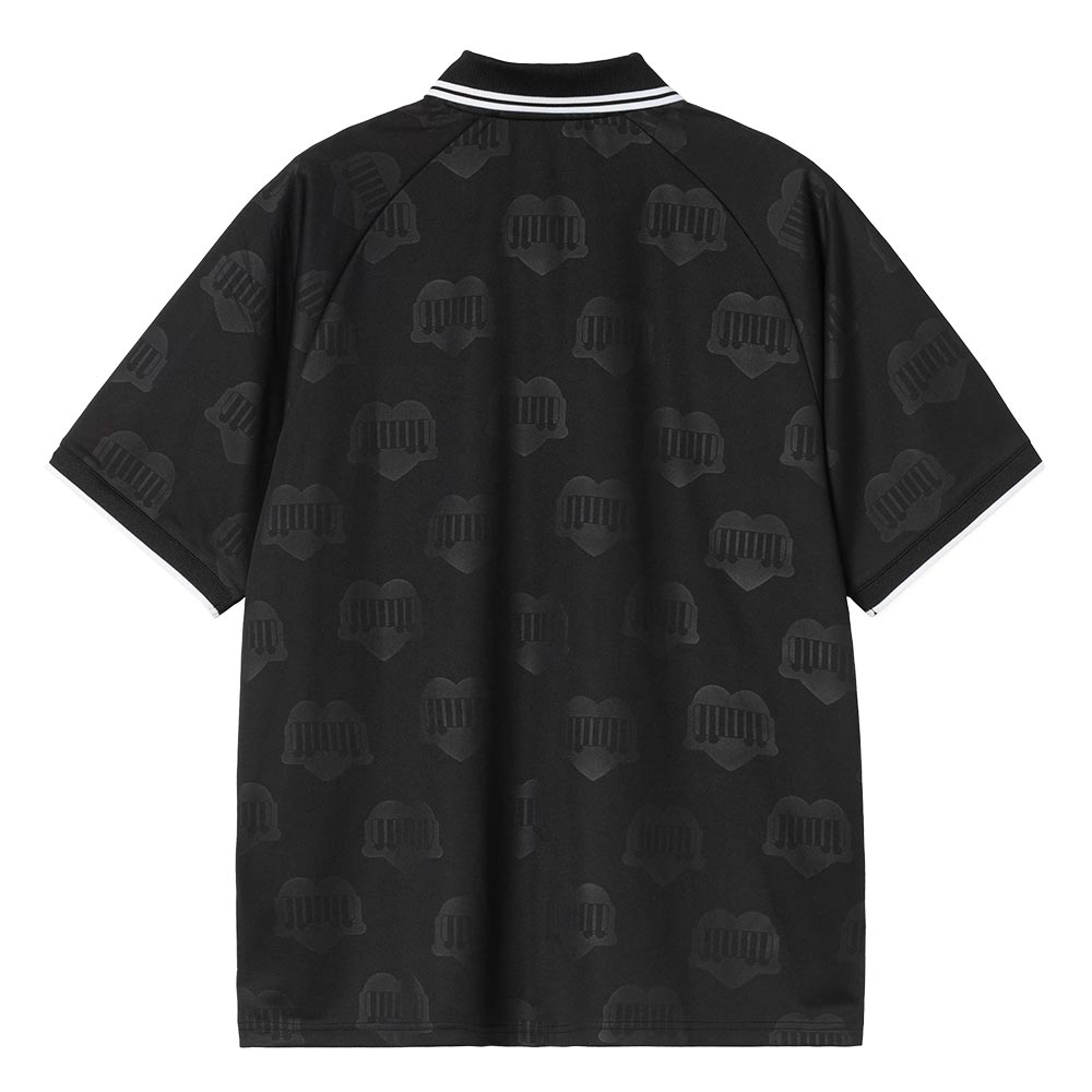 Terrace Football Tee | Heart Train Jacquard Black
