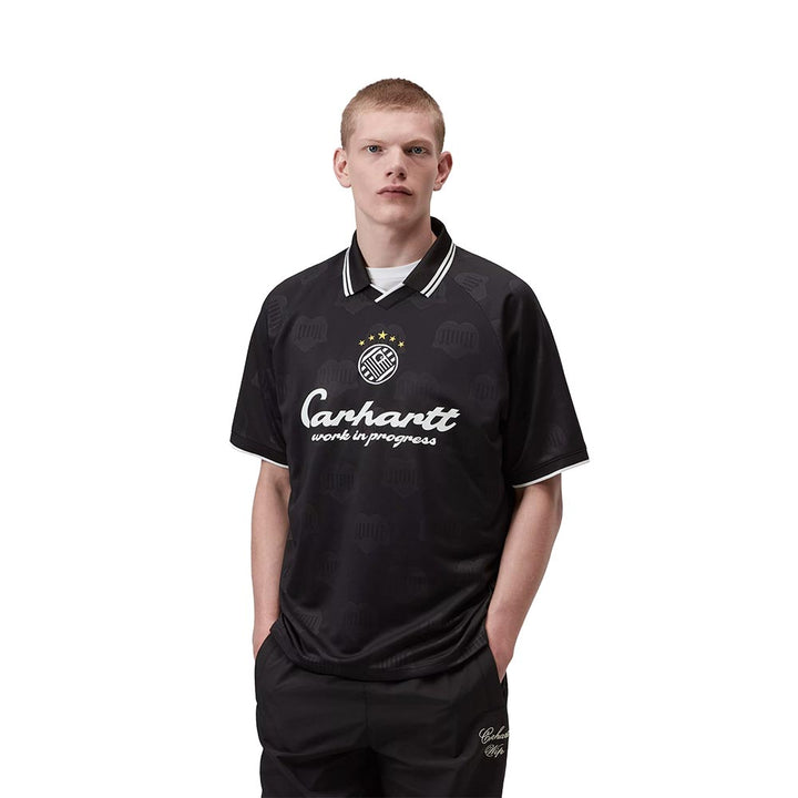 Terrace Football Tee | Heart Train Jacquard Black
