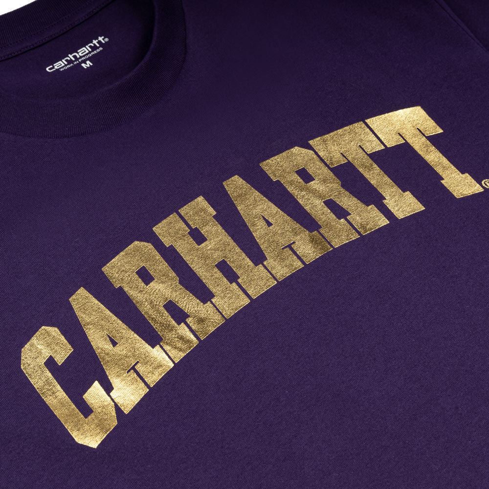 University S/S Tee | Cassis Gold