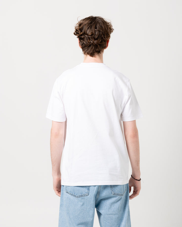 University Script Tee | White