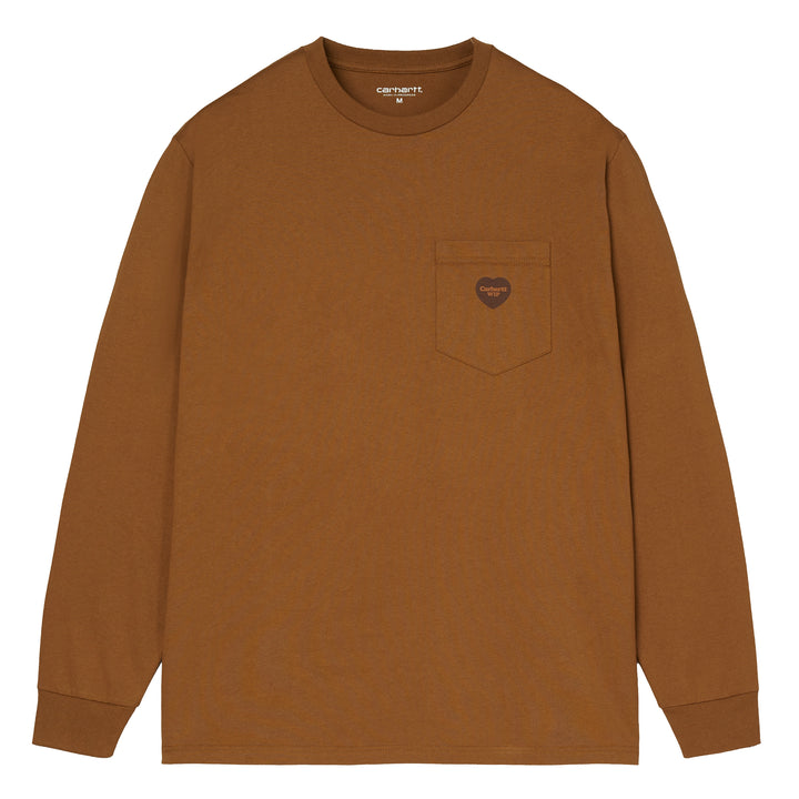 WIP Heart Pocket L/S Tee | WIP H Brown