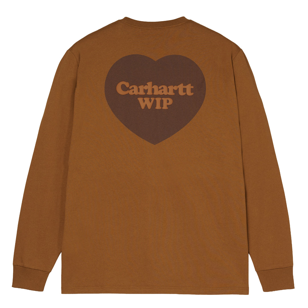 WIP Heart Pocket L/S Tee | WIP H Brown