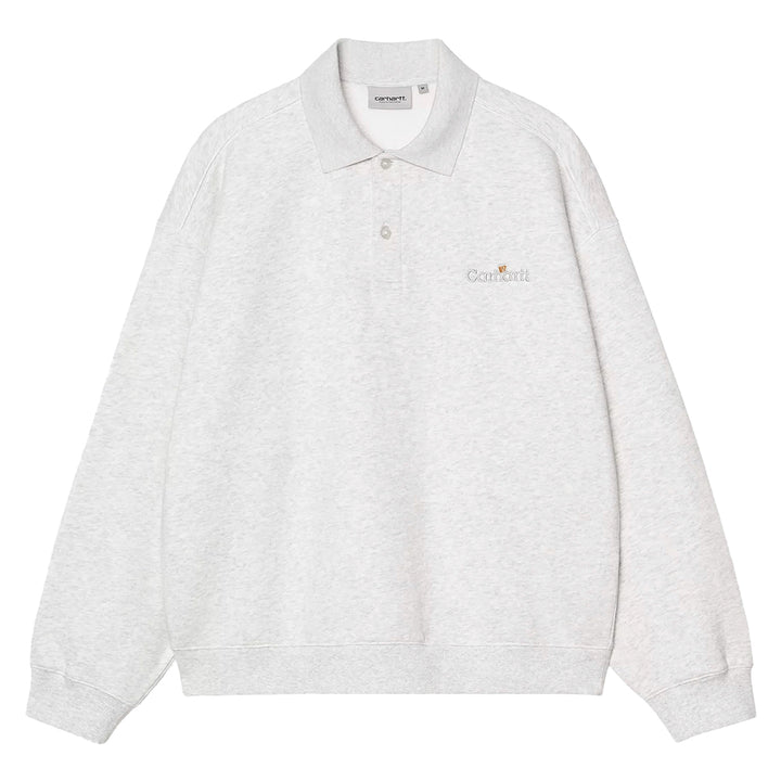WIP Label Polo Sweat | Ash Heather