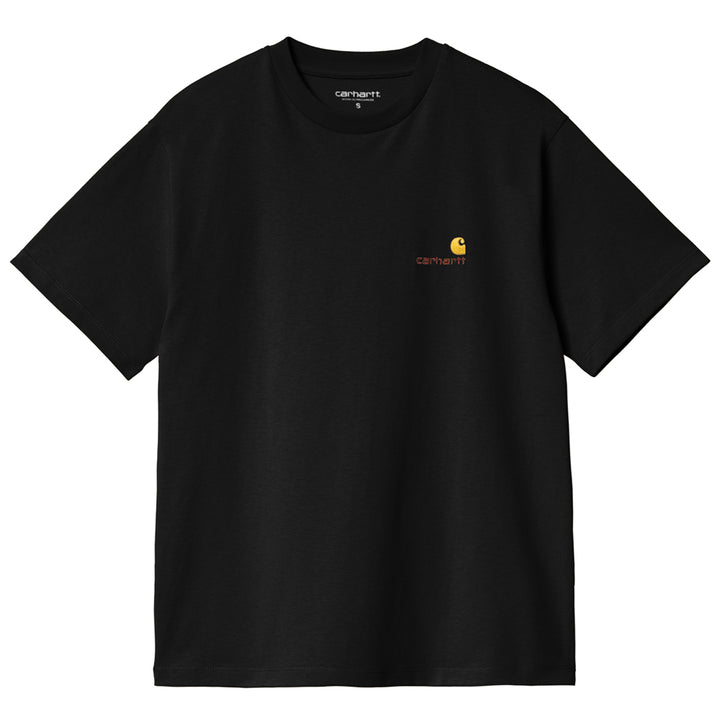 W' American Script Tee | Black