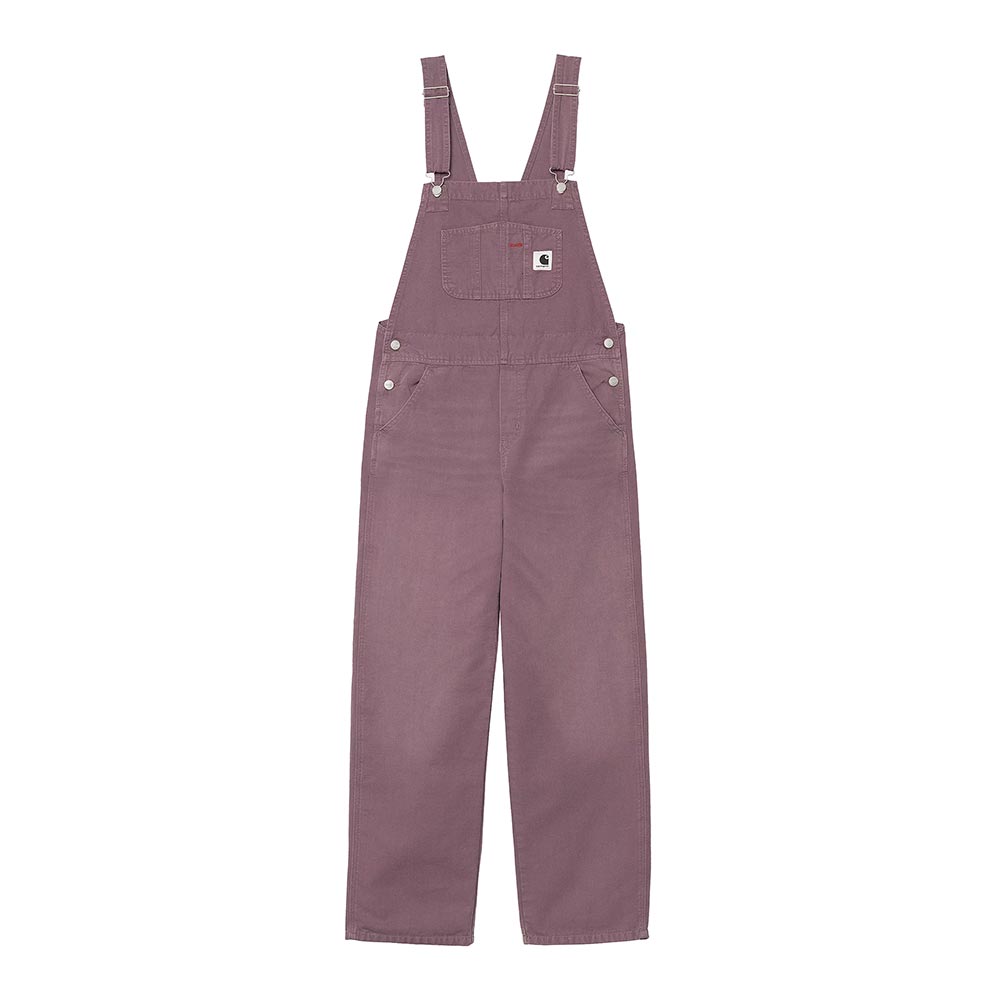 W' Bib Overall Straight | Phlox (stone canvas)