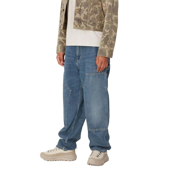 W' Brandon Double Knee Pant | Blue (dark used wash)