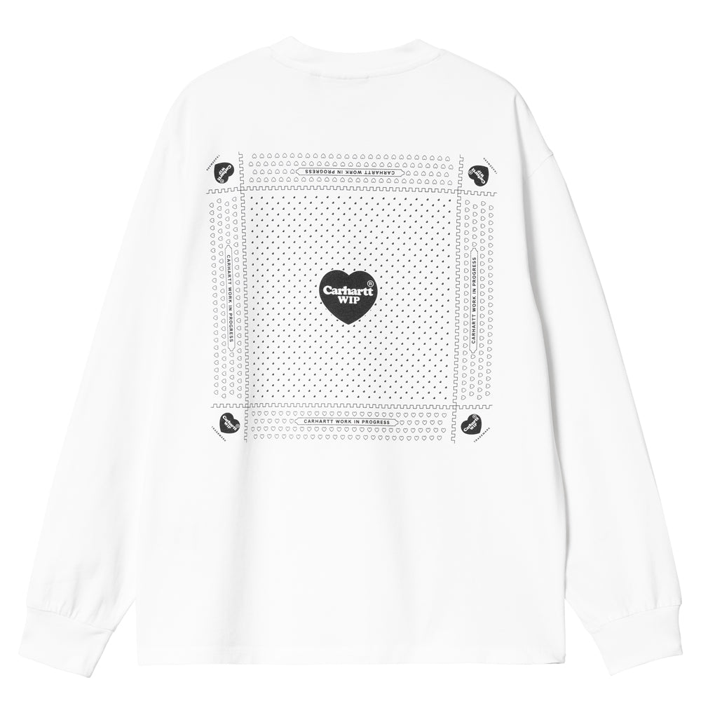 W' Heart Bandana L/S Tee | White