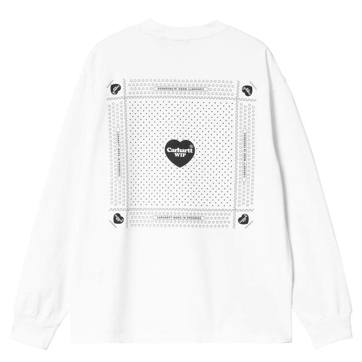 W' Heart Bandana L/S Tee | White