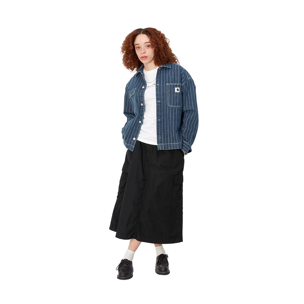 W' Jet Cargo Skirt | Black (rinsed)