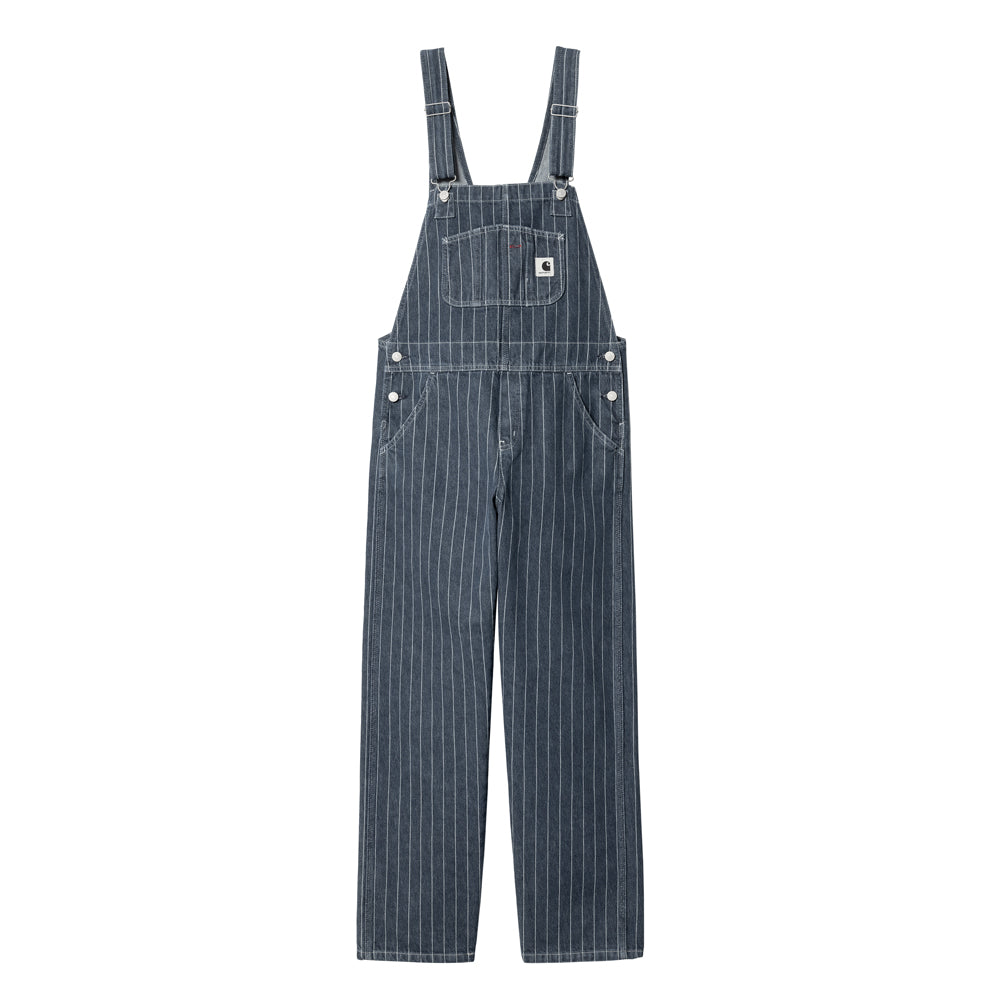 W' Orlean Bib Overall Straight | Black White
