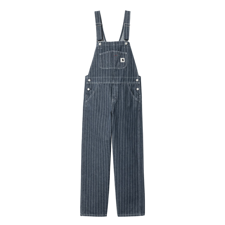 W' Orlean Bib Overall Straight | Black White