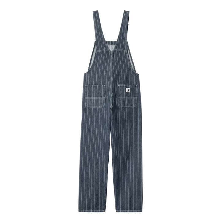 W' Orlean Bib Overall Straight | Black White