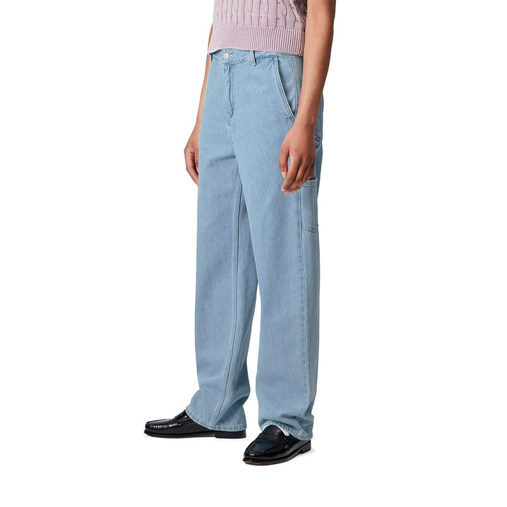 W' Pierce Pant Straight | Blue (stone bleached)