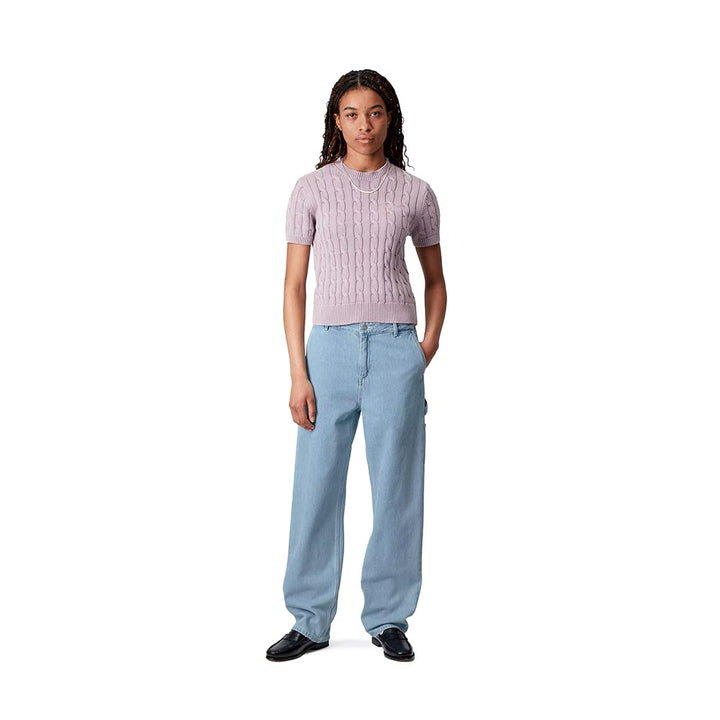W' Pierce Pant Straight | Blue (stone bleached)