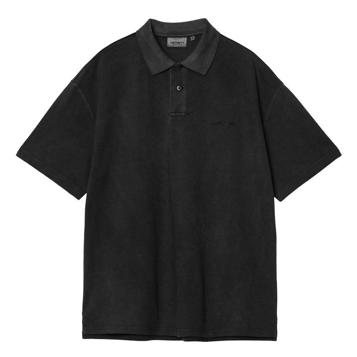 Wayne Polo | Black (Garment dyed)