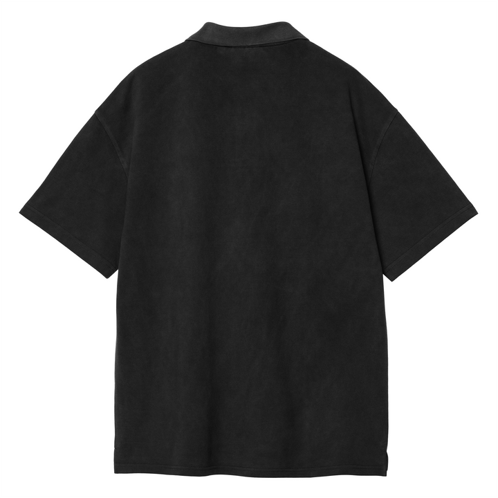 Wayne Polo | Black (Garment dyed)