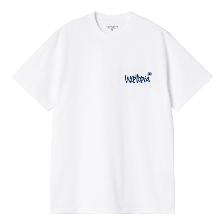 Wiptopia Script Tee | White