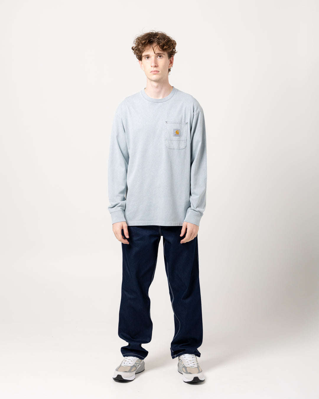 Work Pocket L/S Tee | Quarry