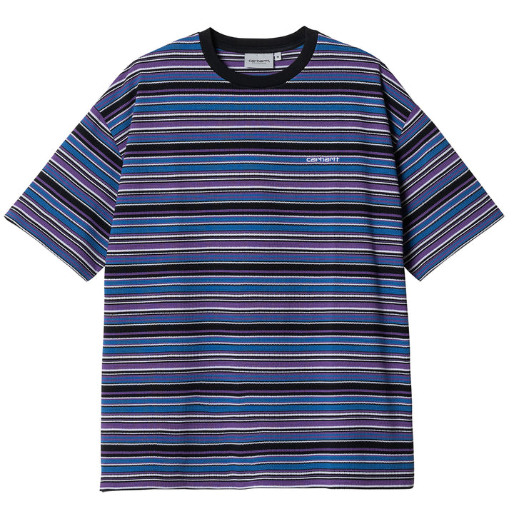 Xavier Waffle Tee | Black Purple