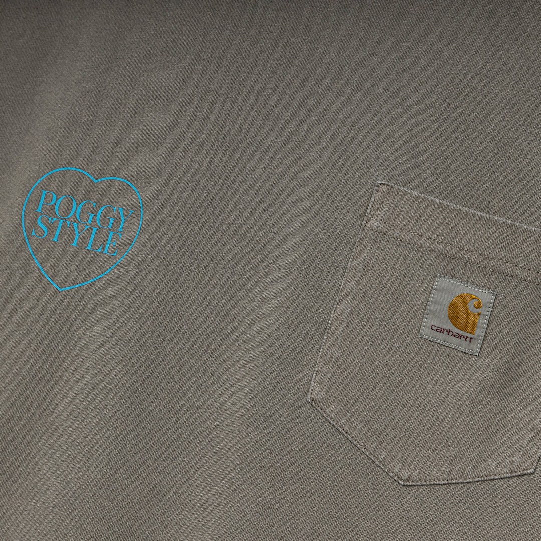 Carhartt WIP x POGGY Pocket Tee | Air Force Grey