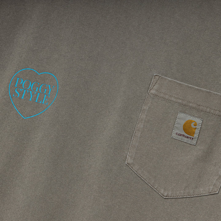 Carhartt WIP x POGGY Pocket Tee | Air Force Grey