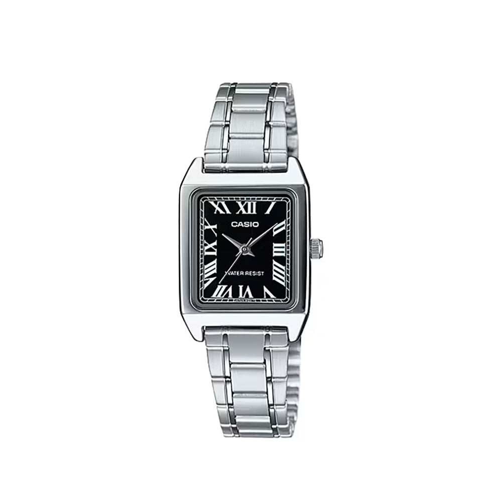 Casio Analog LTP-V007D-1B | Silver Black