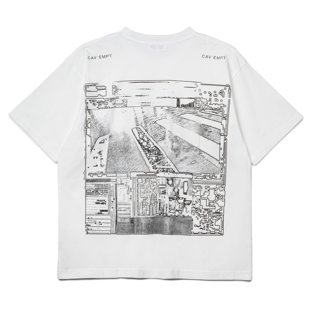 MD Crossed Wires Big Tee | White