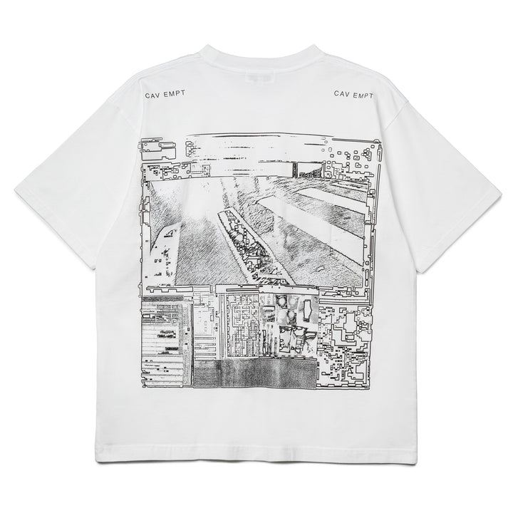 MD Crossed Wires Big Tee | White