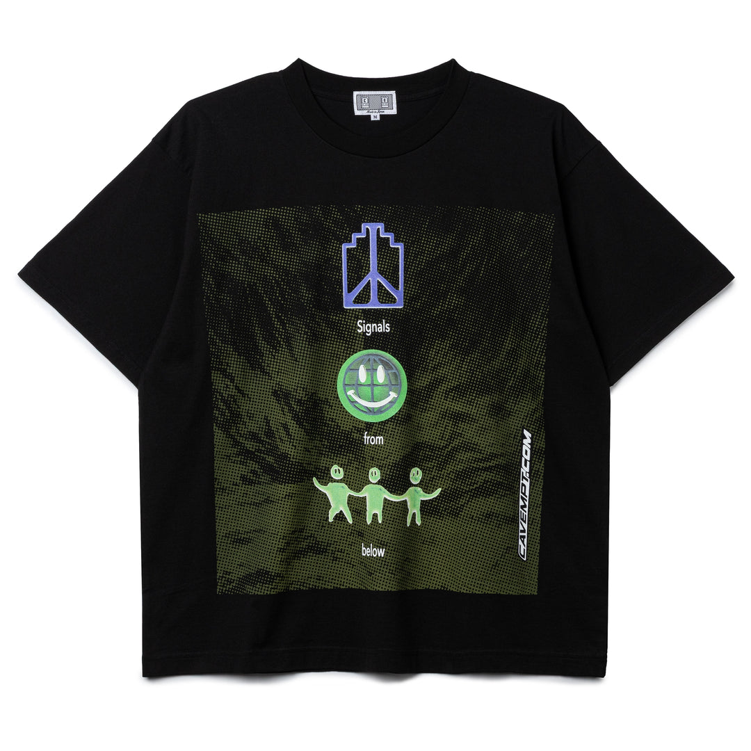Signals From Below Big Tee | Black