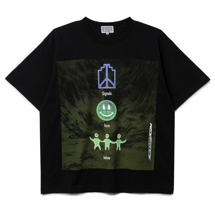 Signals From Below Big Tee | Black