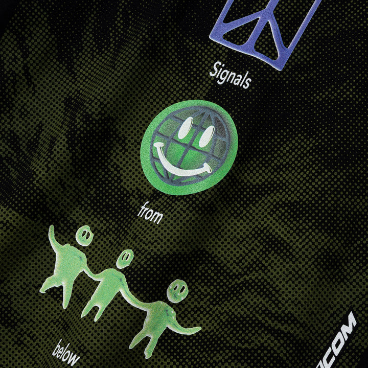 Signals From Below Big Tee | Black