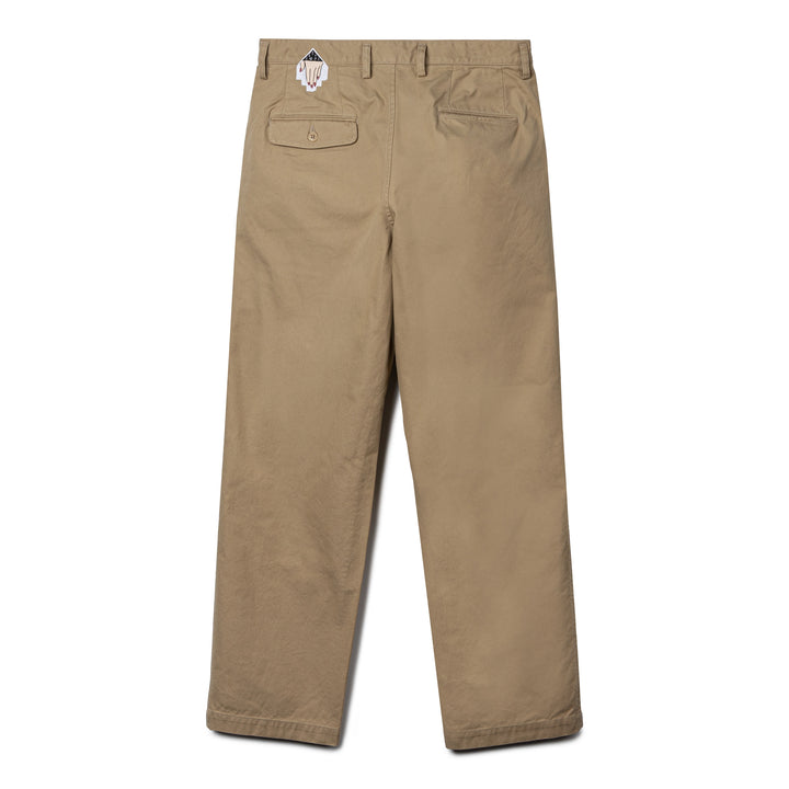 Two Tuck Duck Pants | Beige