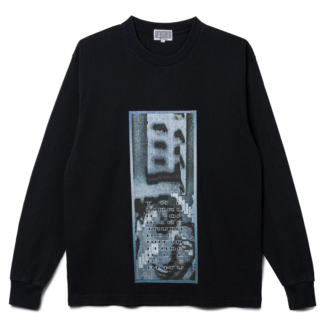 Washed as Mere Reality L/S Tee | Black